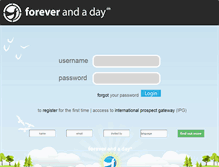 Tablet Screenshot of foreverandaday.com